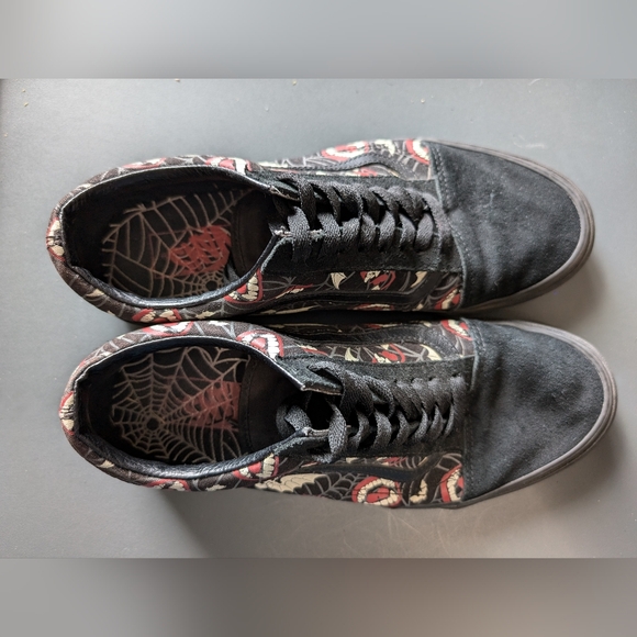 VANS Old Skool "Frights Off The Wall" Glow in The Dark Shoes M9.5/W11 - Picture 4 of 11